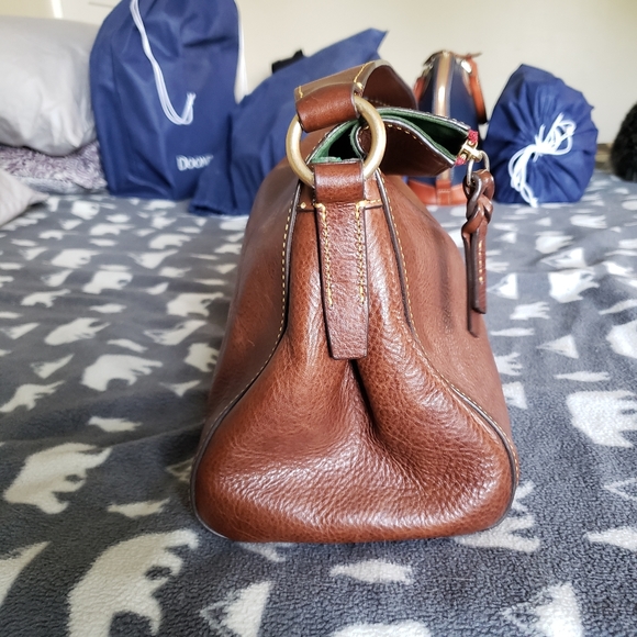 Dooney Florentine Laurel Hobo in Chestnut - Picture 4 of 7